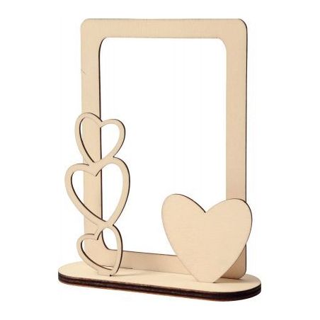 Achetez Cadre photo en bois, coeurs 7893 pas cher sur Ma Rentrée Scolaire