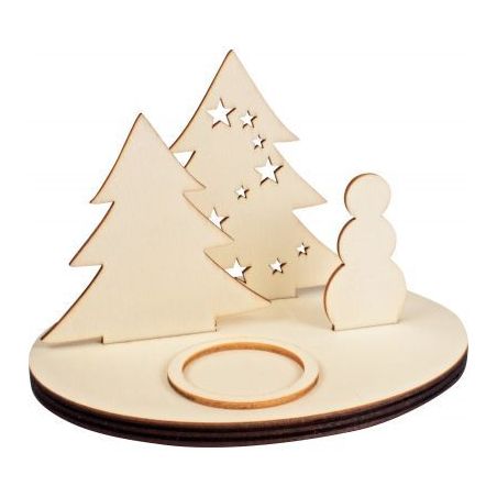 Achetez Bougeoir scène de Noël en bois 2086 pas cher sur Ma Rentrée Scolaire