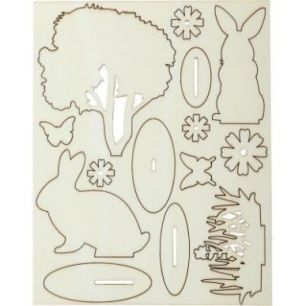 Achetez Décor à monter Pâques en bois 101214 GRAINE CRE pas cher sur Ma Rentrée Scolaire