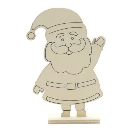 Achetez Lot de 10 Pères noël en bois a monter 2059 pas cher sur Ma Rentrée Scolaire