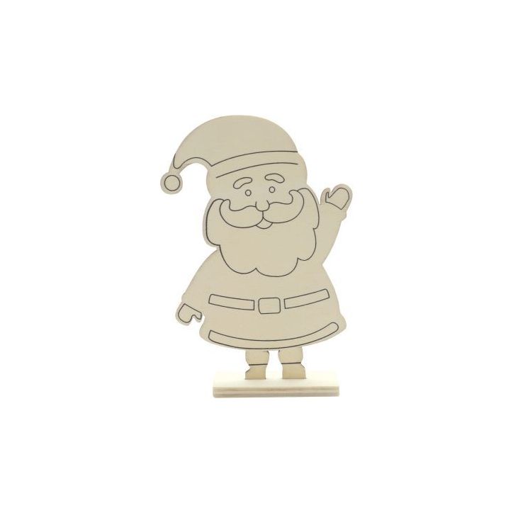 Lot de 10 Pères noël en bois a monter 2059