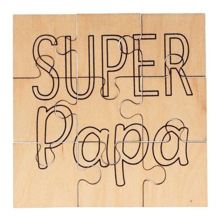Achetez Puzzle en bois 9 pièces, Super Papa 14004076 pas cher sur Ma Rentrée Scolaire