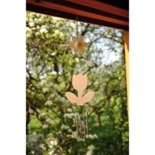 Achetez Lot de 5 carillons fleurs en bois 800587 pas cher sur Ma Rentrée Scolaire