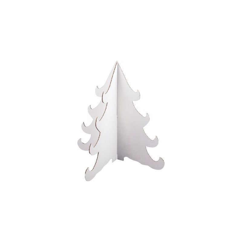 Achetez Lot de 10 sapins en carton blanc, hauteur 24 cm SAP/24SS10 pas cher sur Ma Rentrée Scolaire