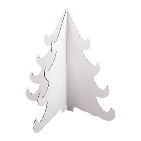 Achetez Lot de 10 sapins en carton blanc, hauteur 24 cm SAP/24SS10 pas cher sur Ma Rentrée Scolaire