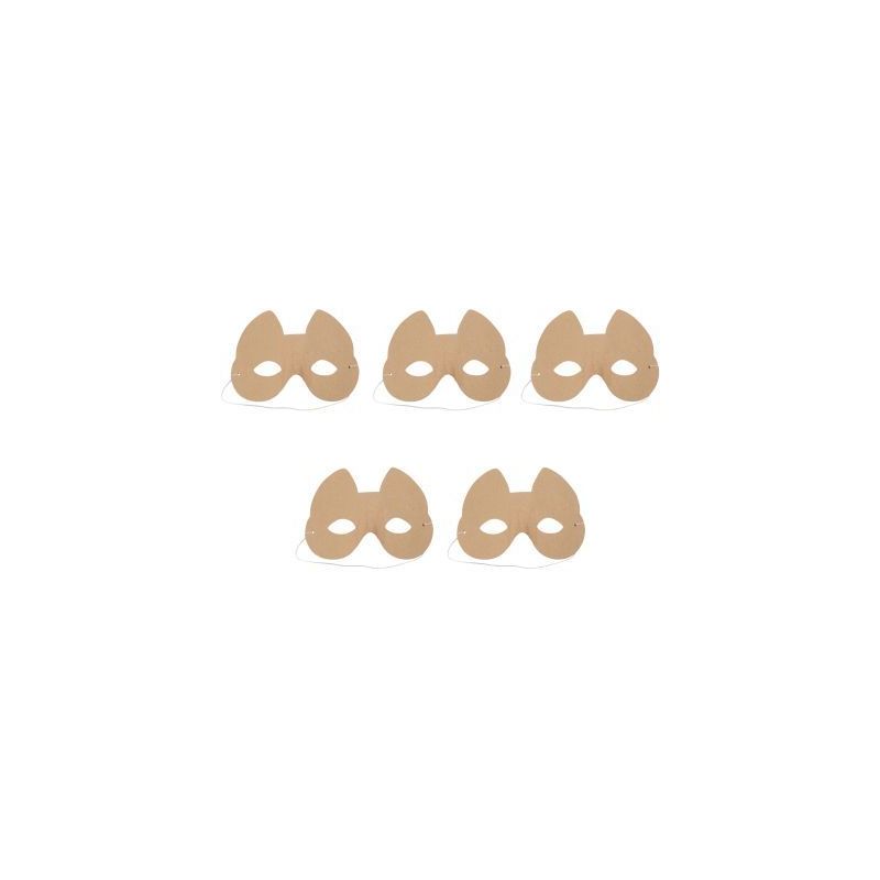 Achetez Lot de 5 masques CHAT en carton pour enfant AC457MAJC DECOPATCH pas cher sur Ma Rentrée Sco.. Achetez Lot de 5 masques CHAT en carton pour enfant AC457MAJC DECOPATCH pas cher sur Ma Rentrée Sco..