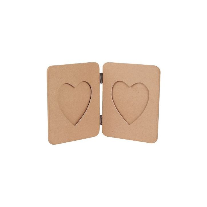 Cadre album 2 photos en carton brun CD030C DECOPATCH