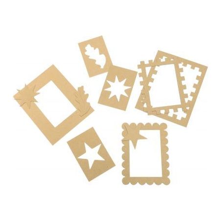 Achetez Lot de 24 cadres photos en carton 23x18 cm + 12 planches de décoration en 3D 1125029 ROYLCO..