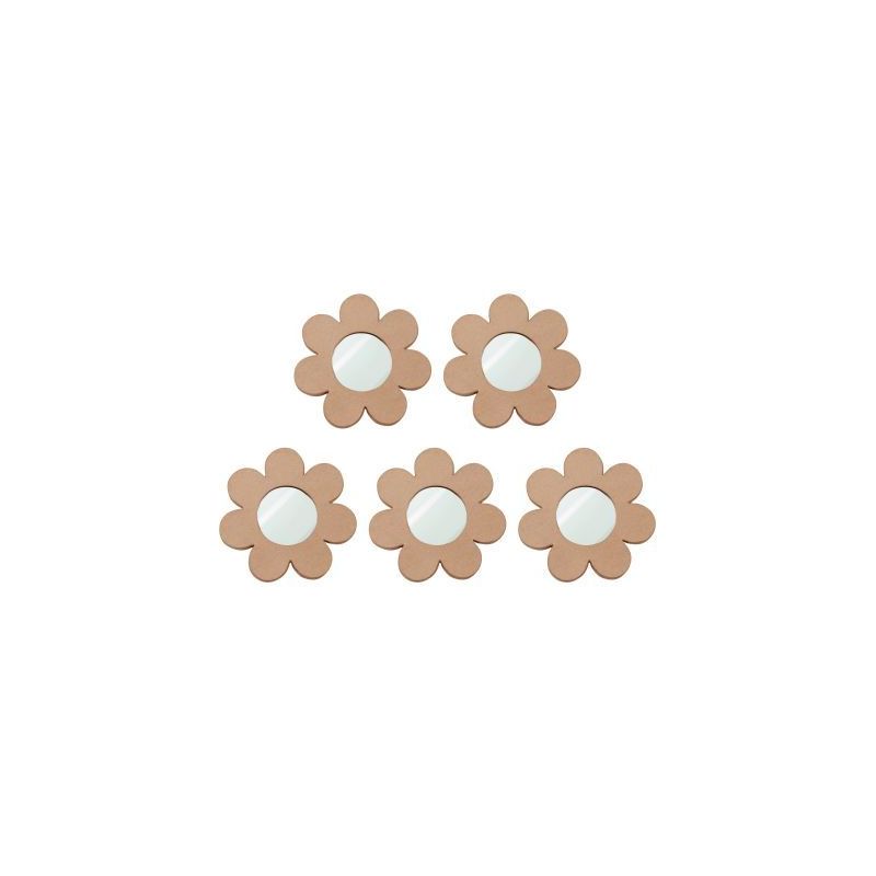 Achetez Lot de 5 miroirs forme fleur en carton diamètre 17,5 cm HDZ005C DECOPATCH pas cher sur Ma R..