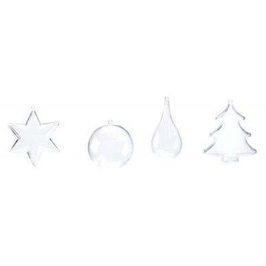 Achetez Lot de 24 objets en plastique cristal à décorer dont 4 gratuits 2155 pas cher sur Ma Rentr..