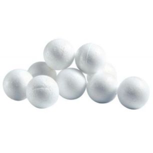 Achetez Lot de 10 boules en styropor blanches, diamètre 5 cm 14090091 pas cher sur Ma Rentrée Scol..