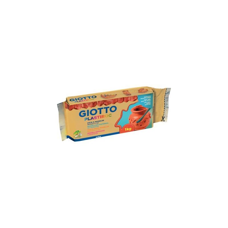 Achetez Pain de 1kg de pâte à modeler autodurcissante Plastiroc terracotta F685600 PLASTIROC GIOTT..
