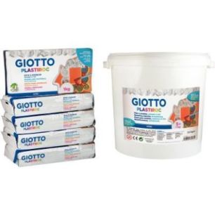 Achetez Seau de 5 pains de 1kg de pâte à modeler autodurcissante Plastiroc blanche F33583 PLASTIRO..