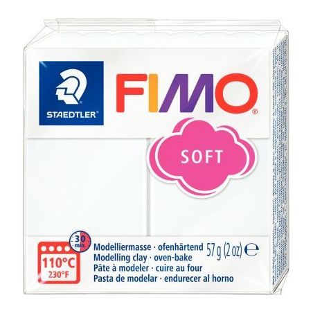 Achetez Bloc de pâte à modeler Fimo Soft 57 grammes blanc 261402 FIMO STAEDTLER pas cher sur Ma Re..