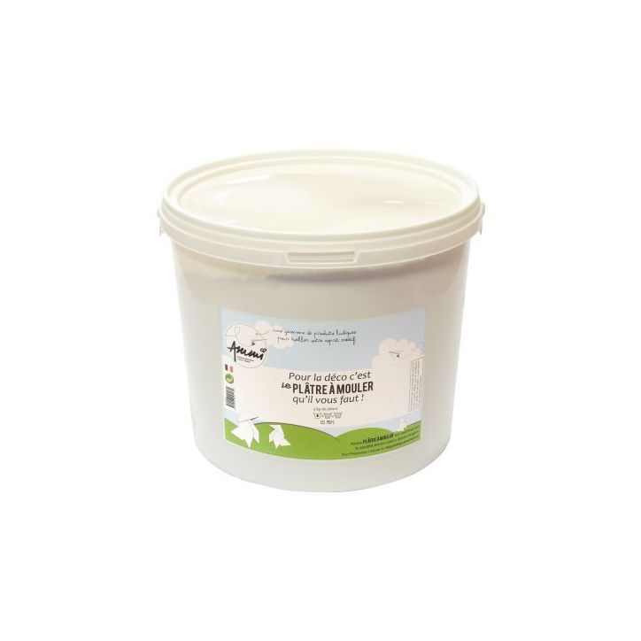 Seau de 5 kg de plâtre à mouler blanc a venir CLEOPATRE