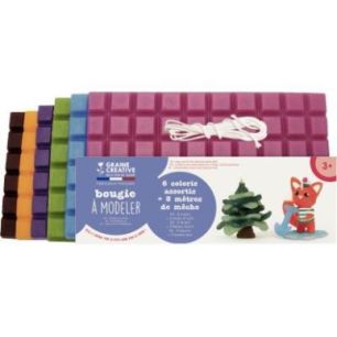 Achetez Lot de 6 plaques de cire à modeler, teintes fun 138050 pas cher sur Ma Rentrée Scolaire