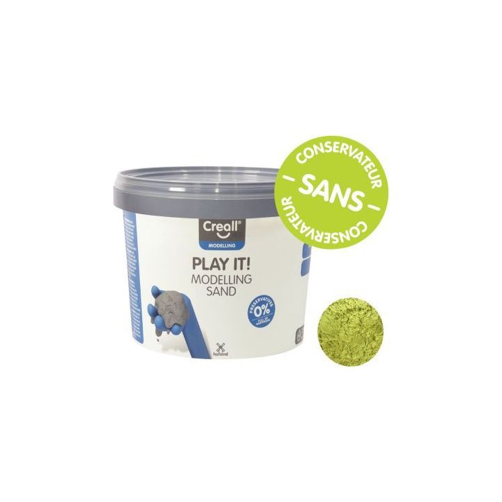 Seau de 750 grammes de sable magique coloris jaune 03204 CREALL