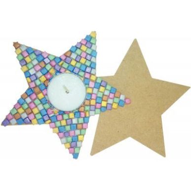 Achetez Atelier créatif de 12 bougeoirs en forme d'étoile à décorer 540 pas cher sur Ma Rentrée..
