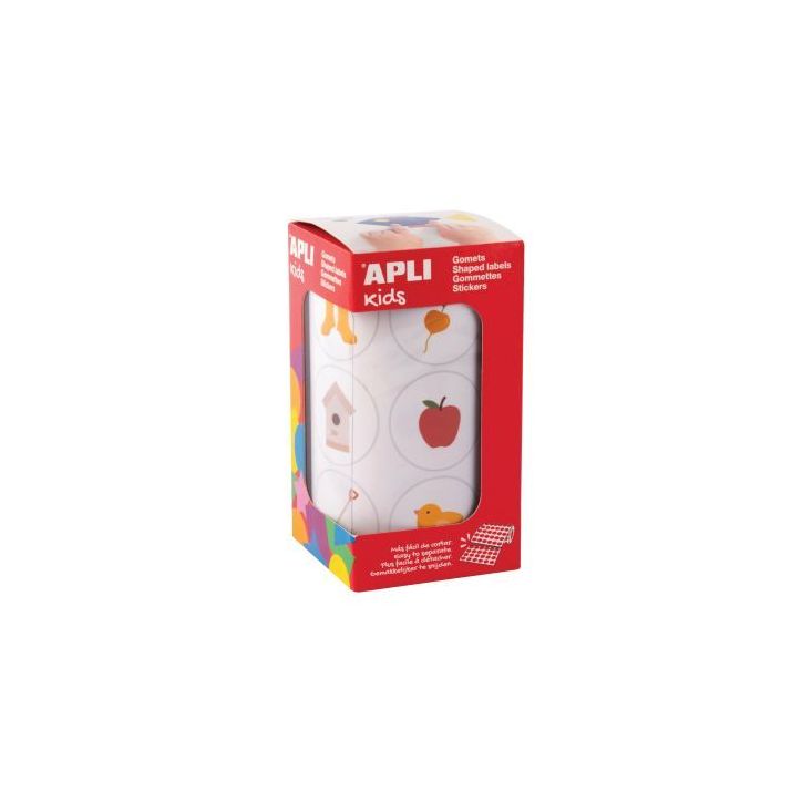 Rouleau 360 gommettes adhésif permanent thème jardin 20051 APLI