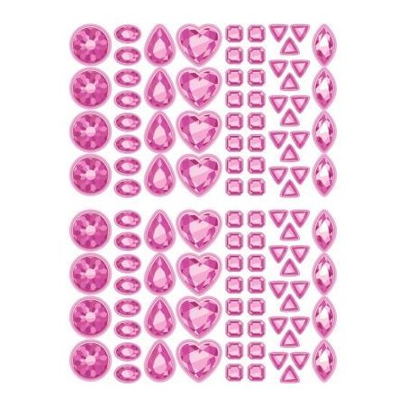 Achetez Pochette de 2200 gommettes formes pierres précieuses adhésives repositionnables AE116 O CL..