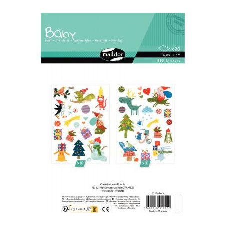 Achetez Pochette 350 maxi gommette baby noel AE222C pas cher sur Ma Rentrée Scolaire