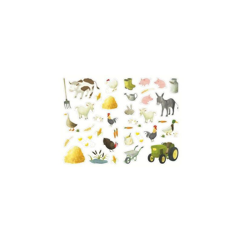 Achetez Pochette de 444 gommettes les animaux de la ferme, adhésives repositionnables AE010 O LES I..