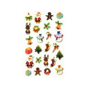 Achetez Pochette de 250 stickers déco 3D cooky thème Noël CY103C CLAIREFONTAINE pas cher sur Ma R..