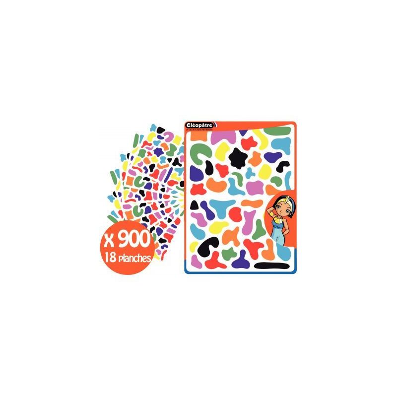 Achetez Pochette de 900 gommettes splash assorties GASPLASH/18 CLEOPATRE pas cher sur Ma Rentrée Sc..