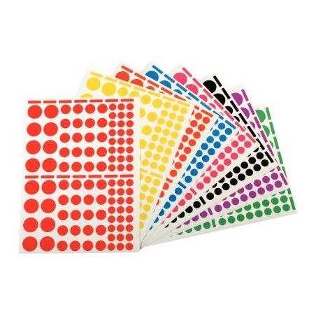 Achetez Pochette de 1 040 gommettes adhésives format ronds assortis 119219 AGIPA pas cher sur Ma Re..