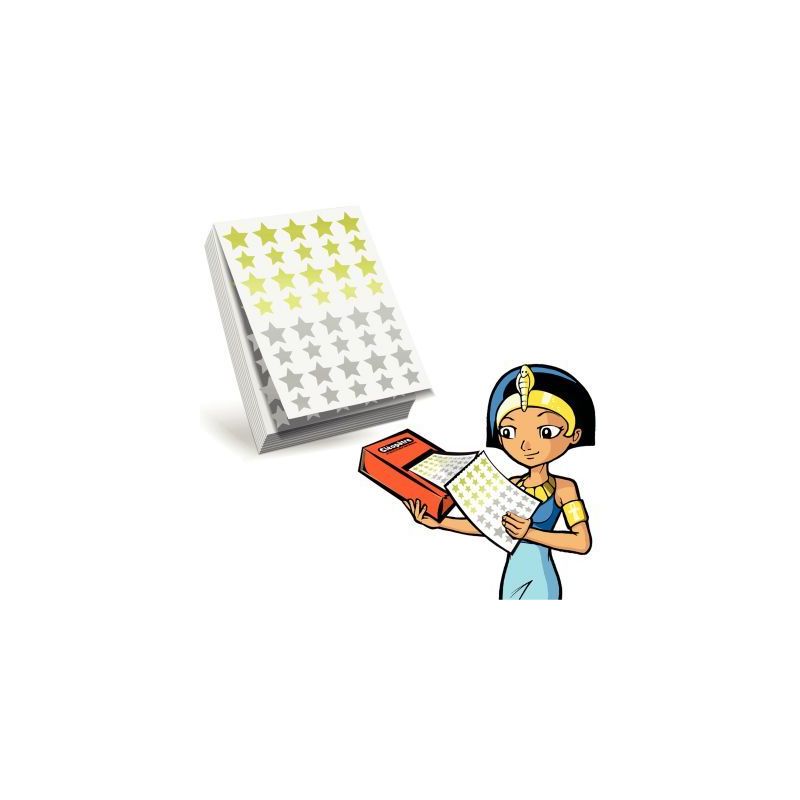 Achetez Recharge 2400 gommettes étoile or/argent assorties pour ecopack RECH-60ETOA CLEOPATRE pas c..