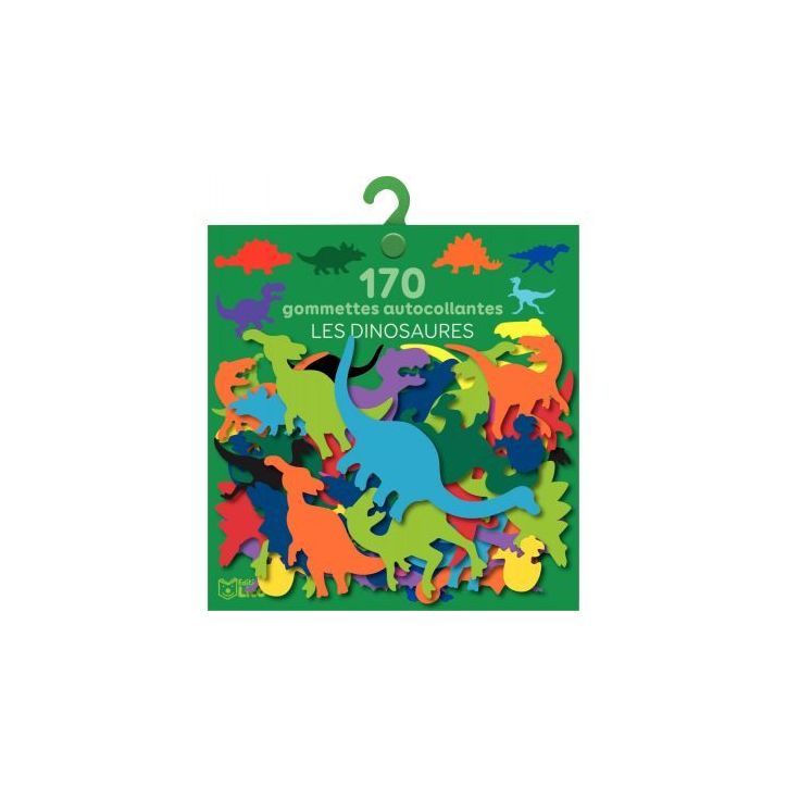 Pochette 170 gommettes dinosaures 06015