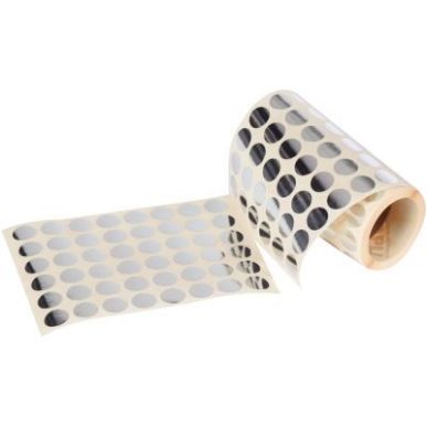 Achetez Rouleau de 2832 gommettes adhésives rondes diamètre 15 mm, couleur argent 11630 AGIPA pas ..