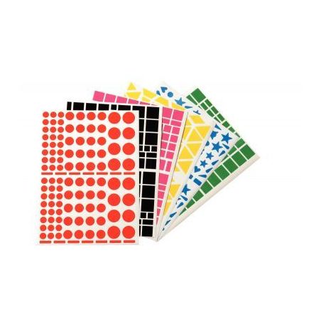 Achetez Pochette de 3 636 gommettes géométriques assorties 119240 AGIPA pas cher sur Ma Rentrée S..