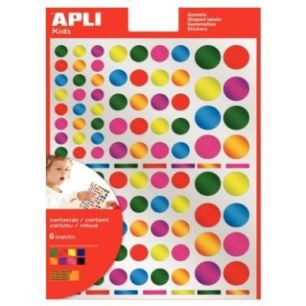 Achetez Pochette de 624 gommettes rondes métallisées couleurs assorties 13529 AGIPA pas cher sur M..
