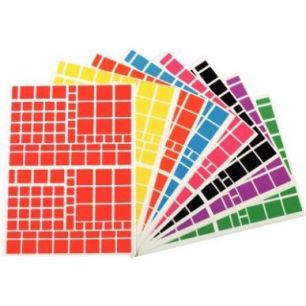 Achetez Pochette de 1 260 gommettes adhésives format carrés assortis 119220 AGIPA pas cher sur Ma ..
