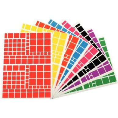 Achetez Pochette de 1 260 gommettes adhésives format carrés assortis 119220 AGIPA pas cher sur Ma ..