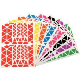 Achetez Pochette de 1 200 gommettes adhésives format triangles assortis 119232 AGIPA pas cher sur M..