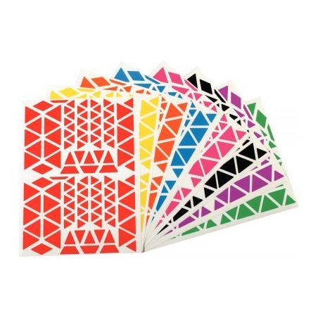 Achetez Pochette de 1 200 gommettes adhésives format triangles assortis 119232 AGIPA pas cher sur M..