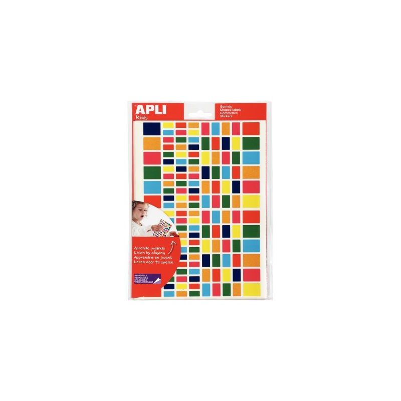 Achetez Blister de 2880 gommettes adhésives géométriques rectangle 101635 AGIPA pas cher sur Ma R..
