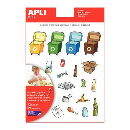 Achetez Pochette de 276 gommettes recyclage repositionnables 12788 APLI KIDS APLI pas cher sur Ma Re..