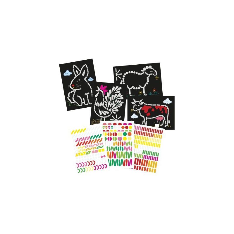 Achetez Ateliers gommettes animaux ferme AF036C MY MANDARI CLAIREFONTAINE pas cher sur Ma Rentrée S..