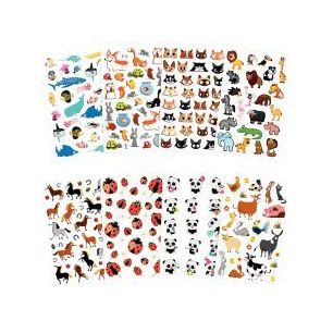 Achetez Pochette de 195 stickers déco 3D cooky thème animaux 560426C CLAIREFONTAINE pas cher sur M..