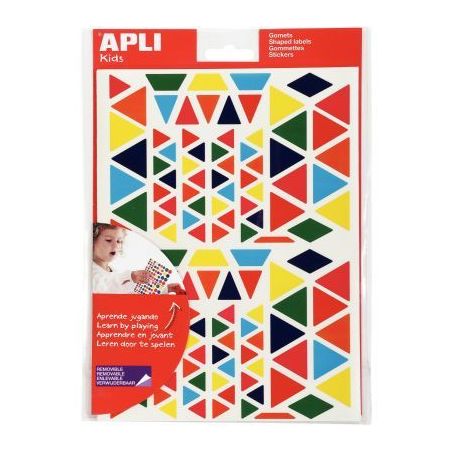 Achetez Blister de 2400 gommettes adhésives géométriques triangle 101636 AGIPA pas cher sur Ma Re..