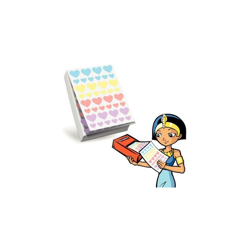 Achetez Recharge pour Ecopack de 2400 gommettes coeur assorties RECH-60CO4 CLEOPATRE pas cher sur Ma..