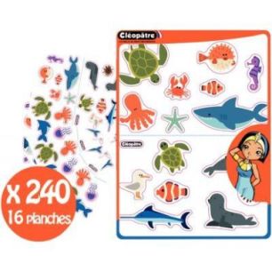 Achetez Pochette de 240 gommettes animaux marins GS35/32 CLEOPATRE pas cher sur Ma Rentrée Scolaire