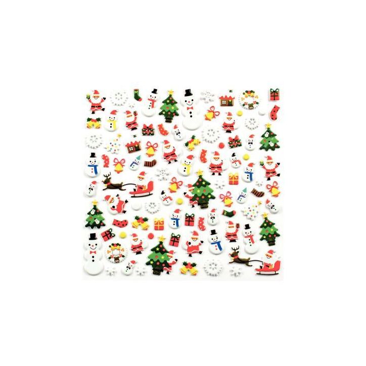Sac de 314 stickers 3D noel MAJ2058
