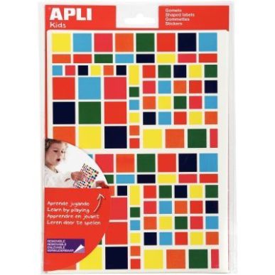 Achetez Blister de 2520 gommettes adhésives géométriques carré 101634 AGIPA pas cher sur Ma Rent..