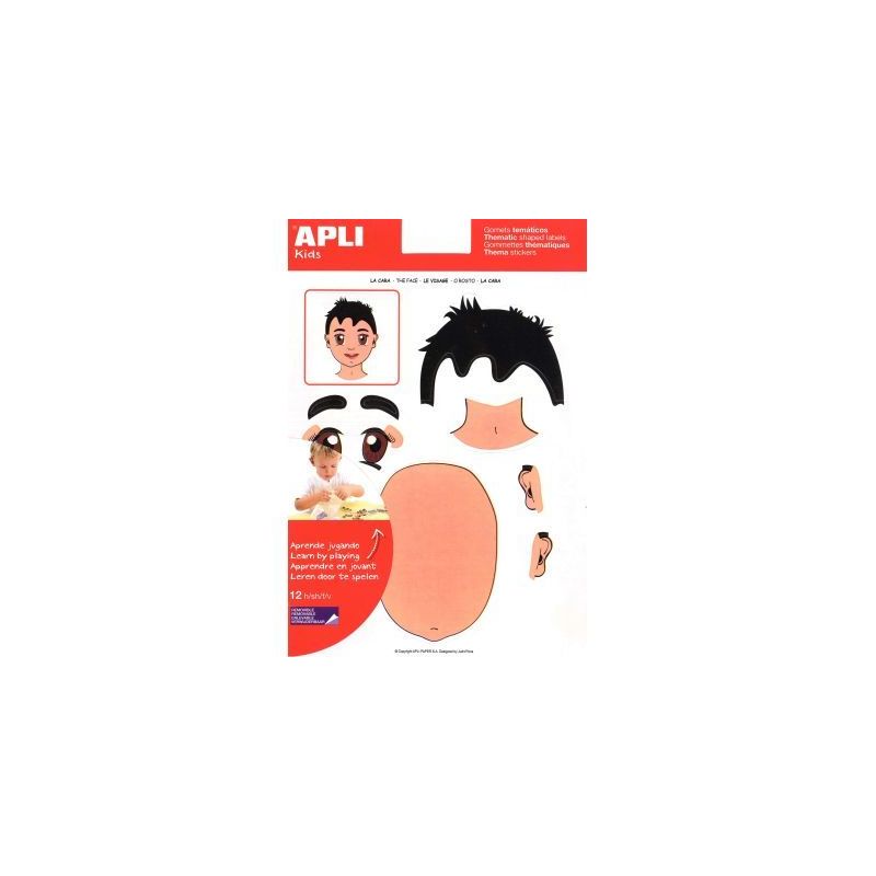 Achetez Pochette de 144 gommettes visage repositionnables 11927 APLI KIDS APLI pas cher sur Ma Rentr..