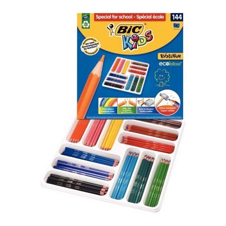 Achetez Boîte Classpack de 144 crayons de couleur Évolution couleurs assorties 8878301 EVOLUTION B..