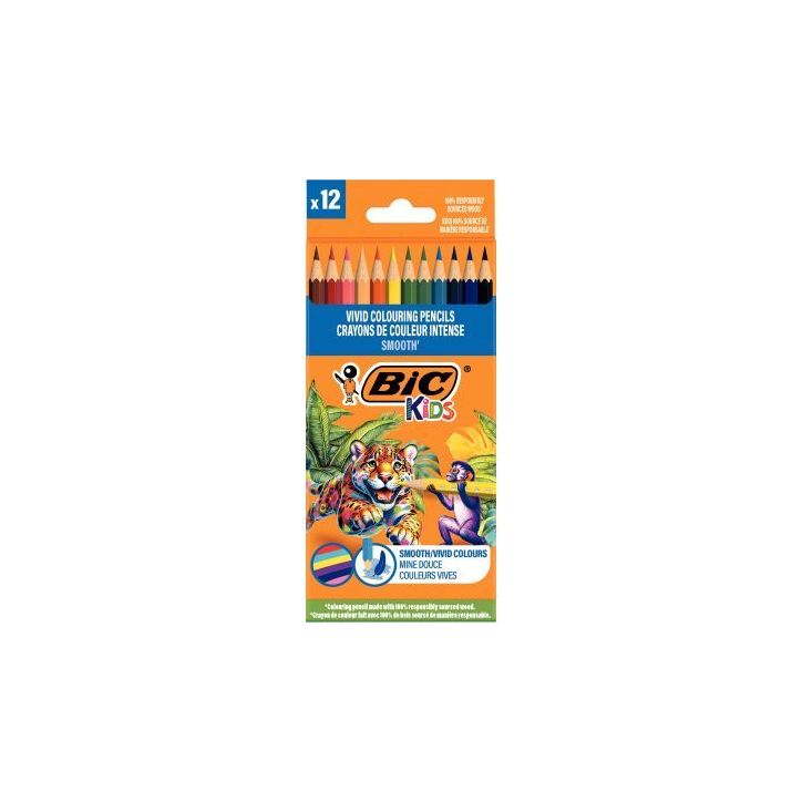 Etui de 12 crayons de couleur Smooth assortis 525786 BIC